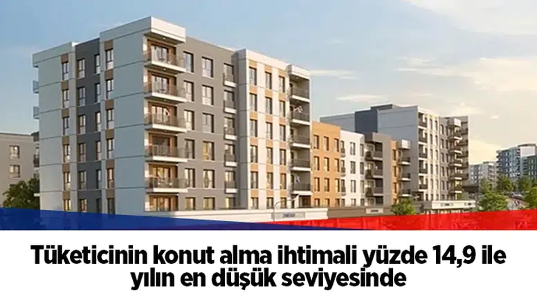 Tüketicinin konut alma ihtimali yüzde 14,9 ile yılın en düşük seviyesinde