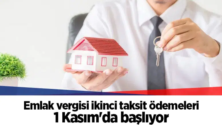 Emlak vergisi ikinci taksit ödemeleri 1 Kasım'da başlıyor