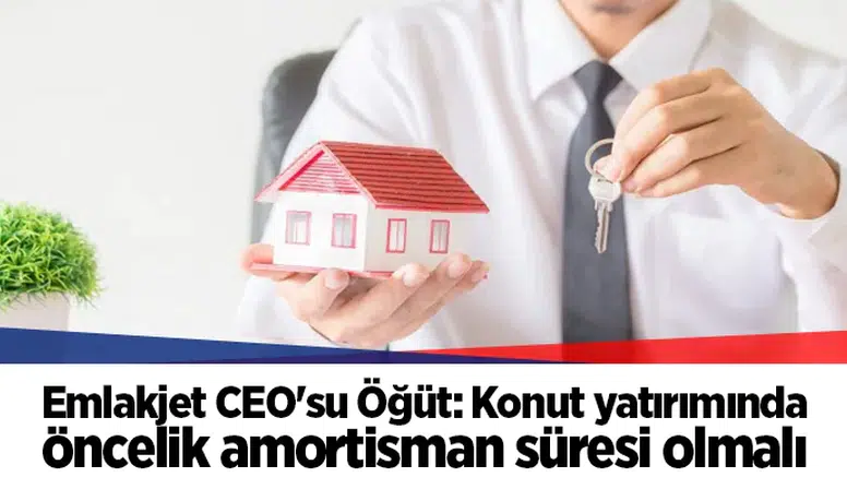 Emlakjet CEO'su Öğüt: Konut yatırımında öncelik amortisman süresi olmalı