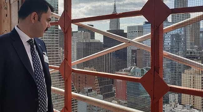 Bakan Kurum&#039;dan New York Türkevi inşaatına ziyaret