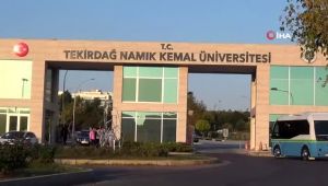 Tekirdağ'da üniversitenin depremde hasar gören binası boşaltıldı