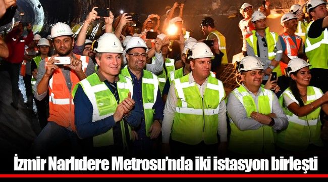İzmir Narlıdere Metrosu’nda iki istasyon birleşti