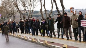 Kanal İstanbul'a Karşı İnsan Zinciri 