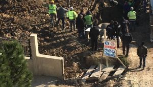 Lüleburgaz'da hastane inşaatında toprak kayması 