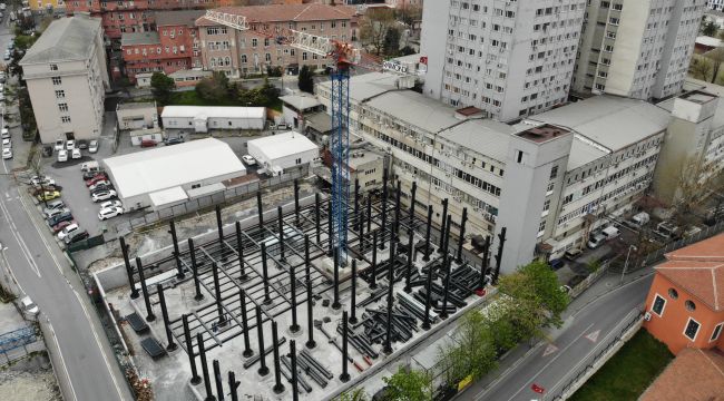 İstanbul Tıp Fakültesi’nde yeni binaların yapımı devam ediyor 