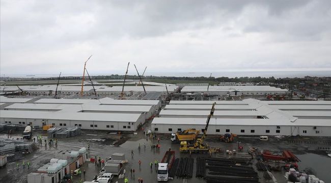 Atatürk Havalimanı'ndaki hastanenin inşaatında bazı bloklar tamamlandı