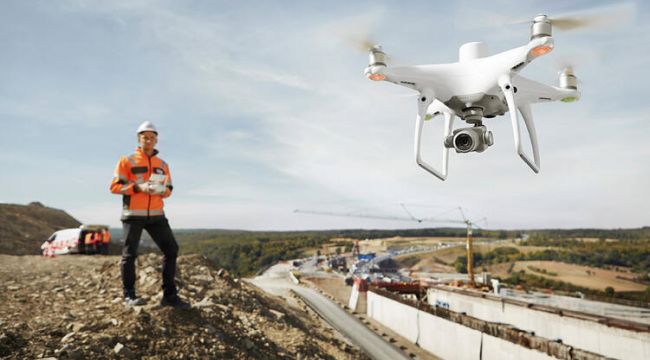 Drone'lar inşaat sektörüne de fayda sağlıyor 