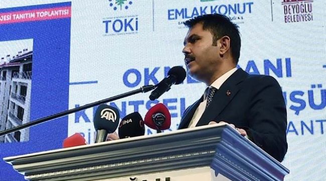 Bakan Kurum: “Türkiye’de 1,5 milyon acil dönüştürülmesi gereken konut var” 
