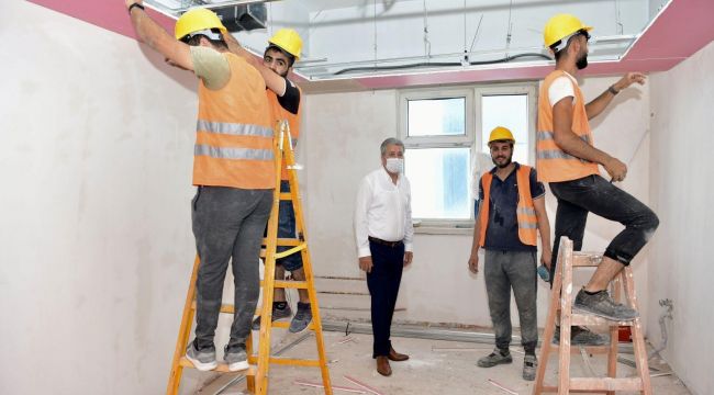 EÜ Hastanesinde yenileme ve onarım çalışmaları devam ediyor