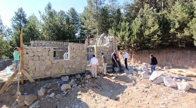 Taş konak evleri projesinde ilk adım