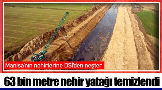 63 bin metre nehir yatağı temizlendi