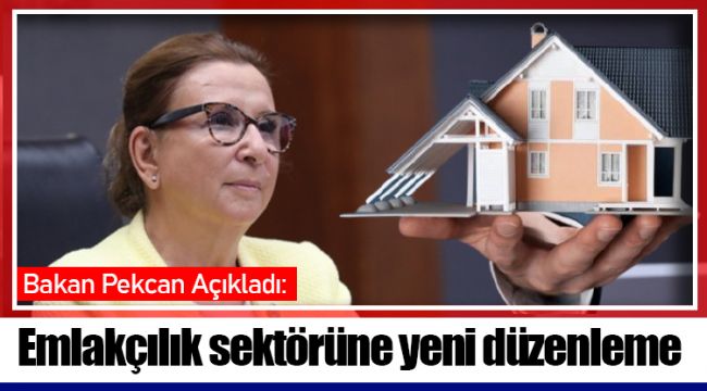Bakan Pekcan Açıkladı: Emlakçılık sektörüne yeni düzenleme