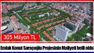 Emlak Konut Saraçoğlu Projesinin Maliyeti belli oldu