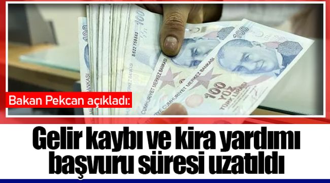 Gelir kaybı ve kira yardımı başvuru süresi uzatıldı