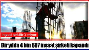 İnşaat sektörü eriyor: Bir yılda 4 bin 607 inşaat şirketi kapandı
