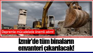 İzmir'de tüm binaların envanteri çıkarılacak!