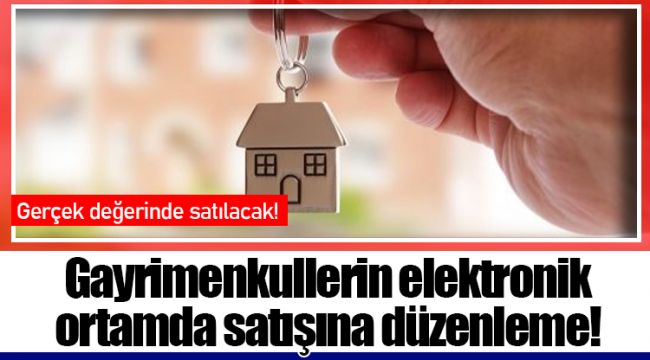 Gayrimenkullerin elektronik ortamda satışına düzenleme!