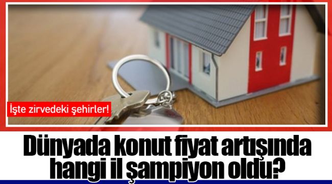 Dünyada konut fiyat artışında hangi il şampiyon oldu?