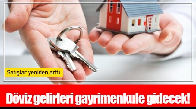 Döviz gelirleri gayrimenkule gidecek!