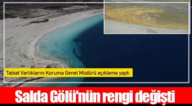Salda Gölü'nün rengi değişti