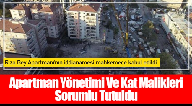 Apartman Yönetimi Ve Kat Malikleri Sorumlu Tutuldu