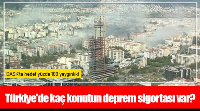 Türkiye'de kaç konutun deprem sigortası var?