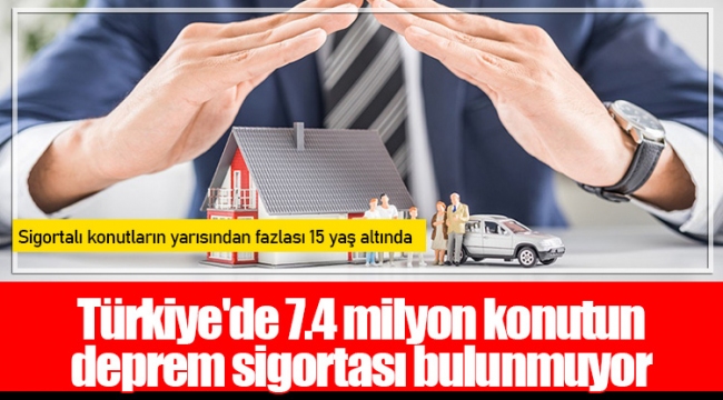 Türkiye'de 7.4 milyon konutun deprem sigortası bulunmuyor