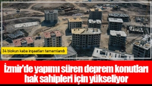 İzmir'de yapımı süren deprem konutları hak sahipleri için yükseliyor