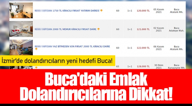 Buca'daki Emlak Dolandırıcılarına Dikkat!