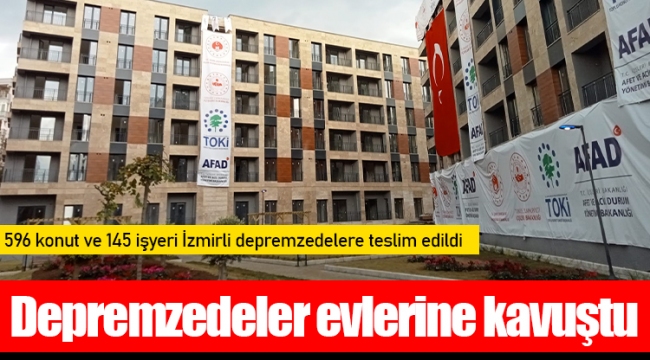 Depremzedeler evlerine kavuştu