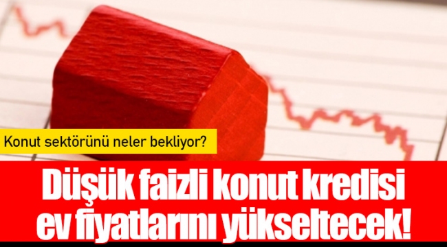 Düşük faizli konut kredisi ev fiyatlarını yükseltecek!