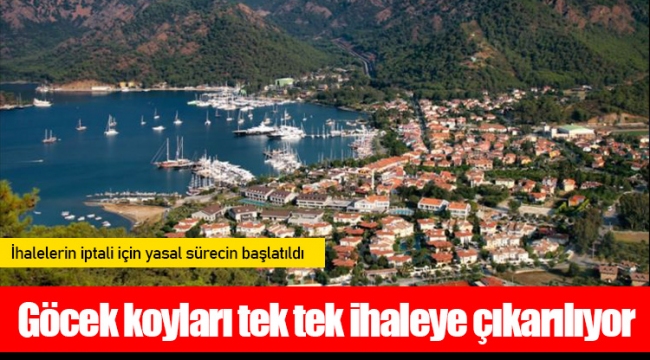 Göcek koyları tek tek ihaleye çıkarılıyor
