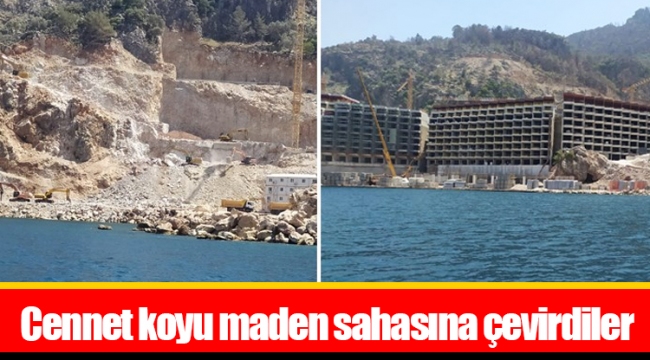 Cennet koyu maden sahasına çevirdiler
