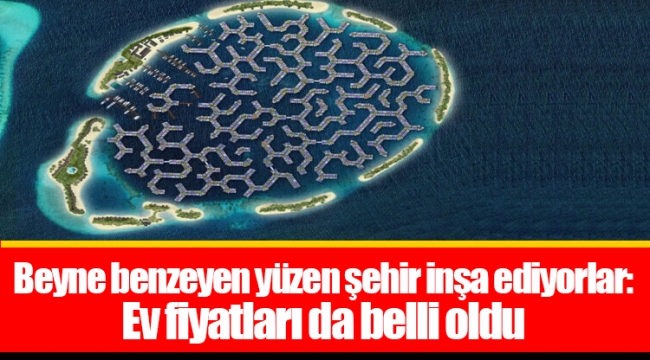 Beyne benzeyen yüzen şehir inşa ediyorlar: Ev fiyatları da belli oldu