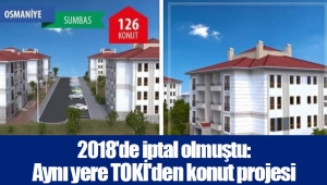 2018'de iptal olmuştu: Aynı yere TOKİ'den konut projesi