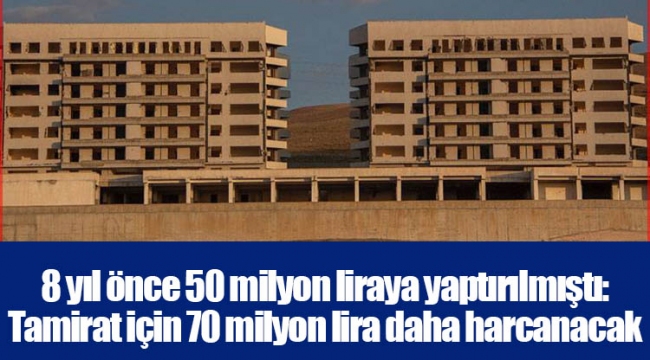 8 yıl önce 50 milyon liraya yaptırılmıştı:Tamirat için 70 milyon lira daha harcanacak
