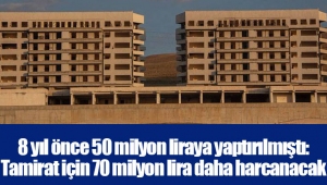 8 yıl önce 50 milyon liraya yaptırılmıştı:Tamirat için 70 milyon lira daha harcanacak