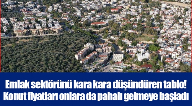 Emlak sektörünü kara kara düşündüren tablo! Konut fiyatları onlara da pahalı gelmeye başladı