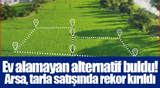 Ev alamayan alternatif buldu! Arsa, tarla satışında rekor kırıldı