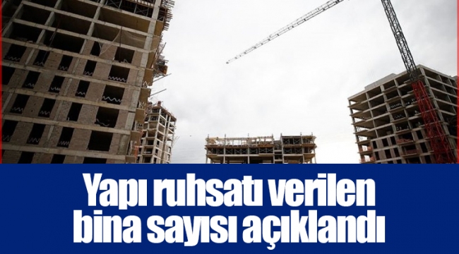 Yapı ruhsatı verilen bina sayısı açıklandı