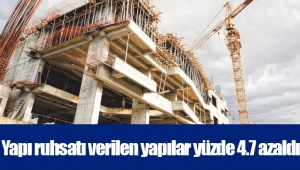 Yapı ruhsatı verilen yapılar yüzde 4.7 azaldı