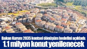 Bakan Kurum 2035 kentsel dönüşüm hedefini açıkladı: 1.1 milyon konut yenilenecek