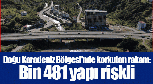 Doğu Karadeniz Bölgesi'nde korkutan rakam: Bin 481 yapı riskli