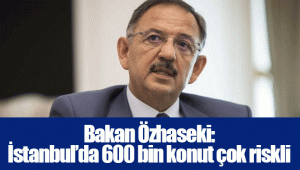 Bakan Özhaseki: İstanbul’da 600 bin konut çok riskli