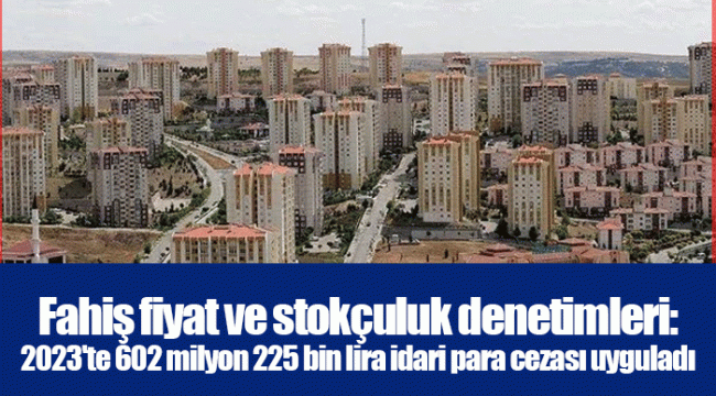 Fahiş fiyat ve stokçuluk denetimleri: 2023'te 602 milyon 225 bin lira idari para cezası uyguladı