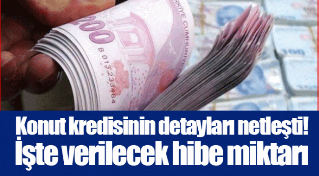 Konut kredisinin detayları netleşti! İşte verilecek hibe miktarı