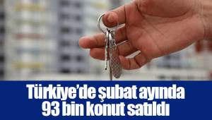 Türkiye’de şubat ayında 93 bin konut satıldı