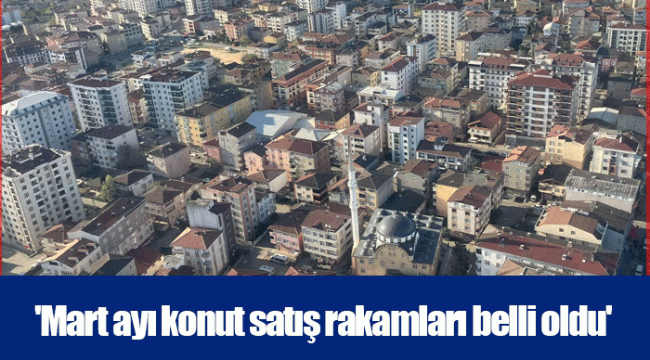 'Mart ayı konut satış rakamları belli oldu'