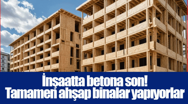 İnşaatta betona son! Tamamen ahşap binalar yapıyorlar