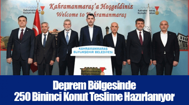 Deprem Bölgesinde 250 Bininci Konut Teslime Hazırlanıyor